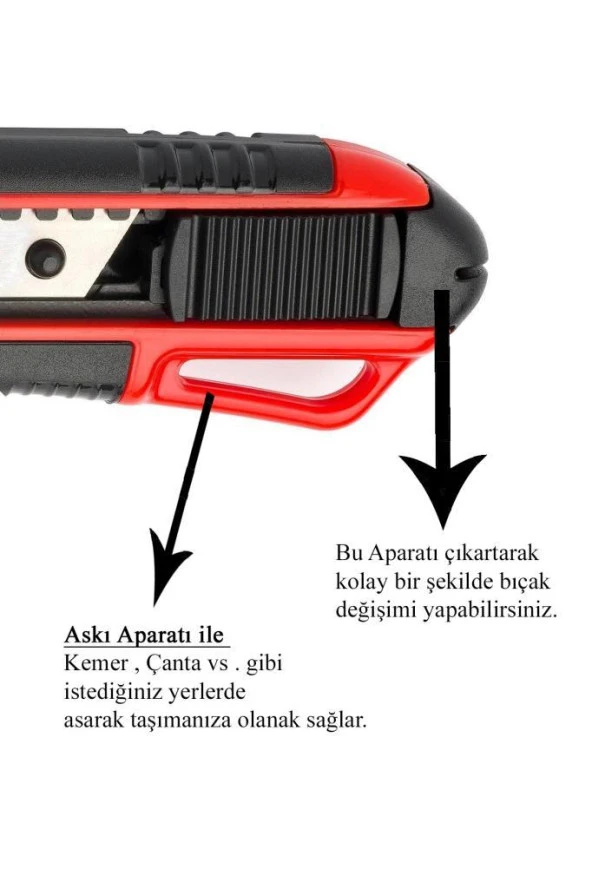 Vıp-Tec Taşınabilir Falçata - Maket Bıçağı 16,5 cm - 3