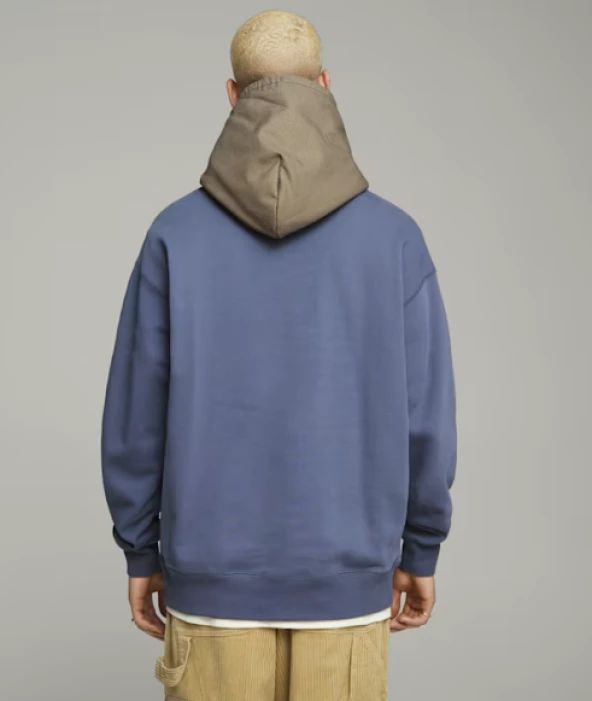 PUMA x RHUIGI Erkek Kapüşonlu MAVİ Sweatshirt 62088956 - Resim 2