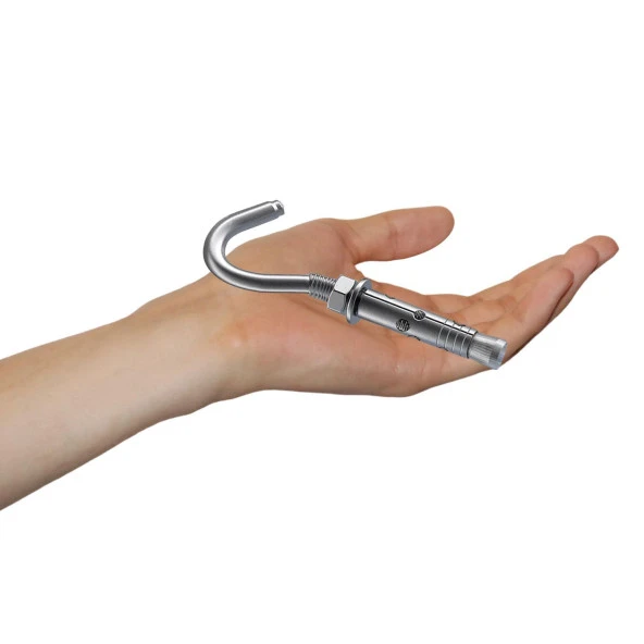 Kancalı Çelik Dübel Salıncak Boks Torbası Avize İçin Gömlekli Açık Ağız Kanca M10 - Resim 7