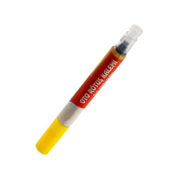 Oto Rötuş Kalemi 5 ML Araç Kaporta Tampon Çizik Giderici Fırça Yenileme Metalik Sarı Renk Boya - 2