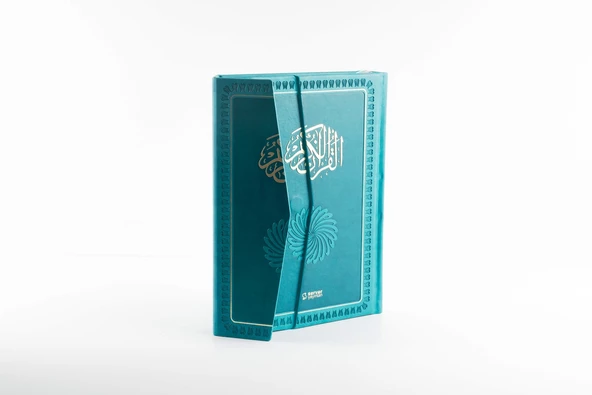 Feyzü'l Furkan Kur'an-ı Kerim ve Tefsirli Meali (Büyük Boy - Mushaf ve Meal - Mıklepli Ciltli) - TURKUAZ-LACİVERT - 5