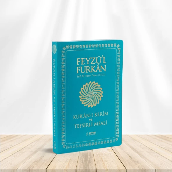 Feyzü'l Furkan Kur'ân-ı Kerîm ve Tefsirli Meali (Büyük Boy - Mushaf ve Meal - İNCE CİLT) LACİVERT - 1
