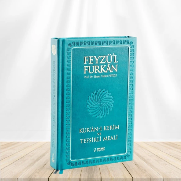 Feyzü'l Furkan Kur'an-ı Kerim ve Tefsirli Meali (Orta Boy - Mushaf ve Meal) (MIKLEPLİ CİLTLİ) TURKUAZ-LACİVERT-PEMBE - 1