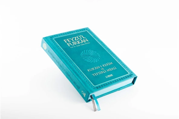 Feyzü'l Furkan Kur'an-ı Kerim ve Tefsirli Meali (Orta Boy - Mushaf ve Meal) (MIKLEPLİ CİLTLİ) TURKUAZ-LACİVERT-PEMBE - 4
