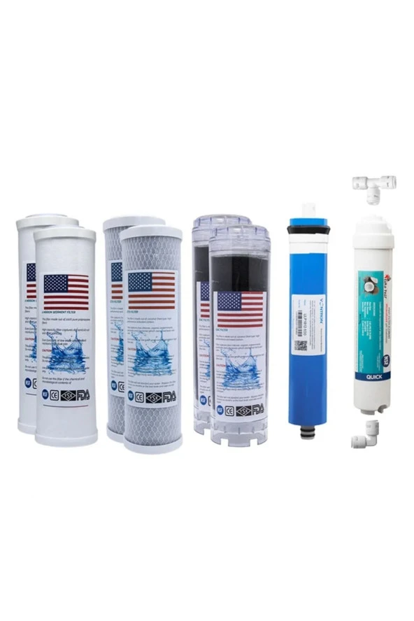 Cebilion Uyumlu Su Arıtma 2 Yıllık Filtre Seti Vontron Membranlı