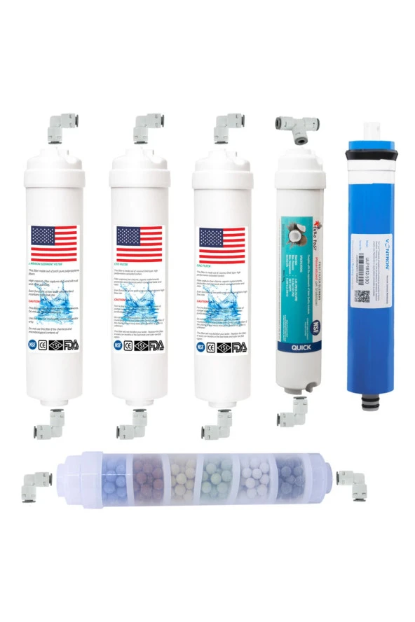 Vontron Membranlı Kapalı Kasa 6 Filtreli 11 Aşamalı Su Arıtma Filtresi