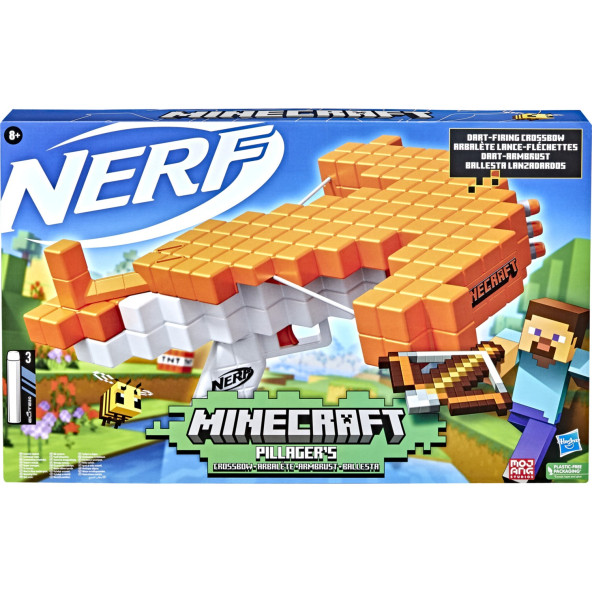 Nerf F4415 Minecraft Pillager Crossbow Yaylı Dart Tabancası - 3