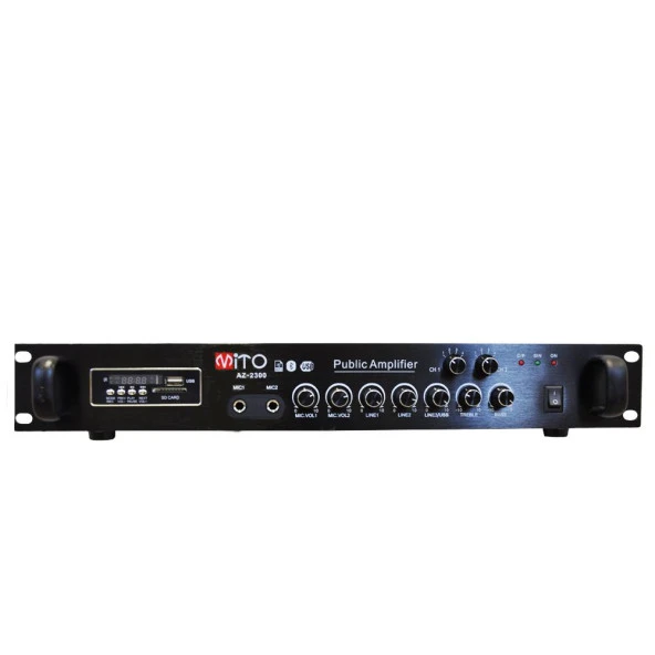 MİTO AZ-2300 2 BÖLGELİ 300 WATT HAT TRAFOLU ANFİ MİKSER