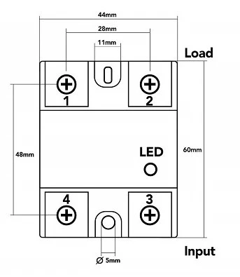 SSR-25DA 25 Amper Solid State Röle (Katı Hal Röle) - 2