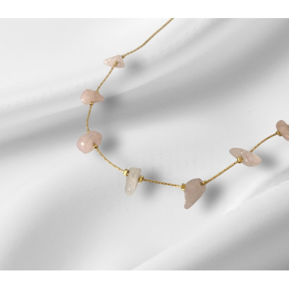 Kadın Doğal Taş Kolye Ve Bileklik Set - 3