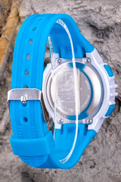 Kız / Erkek Çocuk Kol Saati Turkuaz Renk Yetişkin Saat Su Geçirmez, Alarm, Takvim, Kronometre ST-304396 - Resim 2