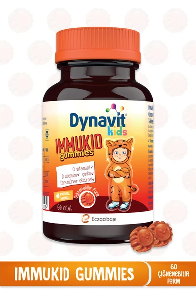 Kids İmmukid Gummies 60 Adet Portakallı Çiğnenebilir ürün görseli