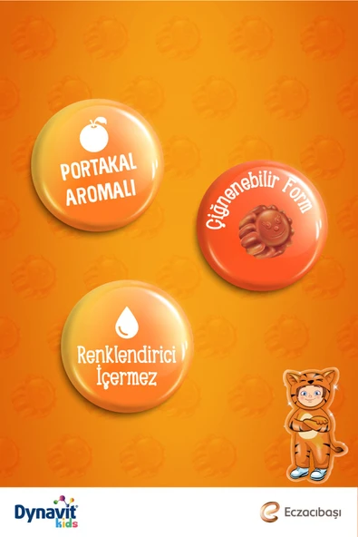 Kids İmmukid Gummies 60 Adet Portakallı Çiğnenebilir - Resim 6