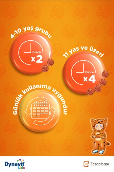 Kids İmmukid Gummies 60 Adet Portakallı Çiğnenebilir - Resim 7