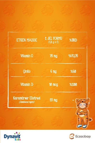 Kids İmmukid Gummies 60 Adet Portakallı Çiğnenebilir - Resim 4