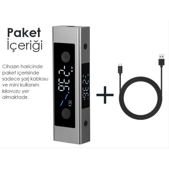 Loyka 5342 Mini Dijital Eğim Ölçer Lazerli - Resim 8