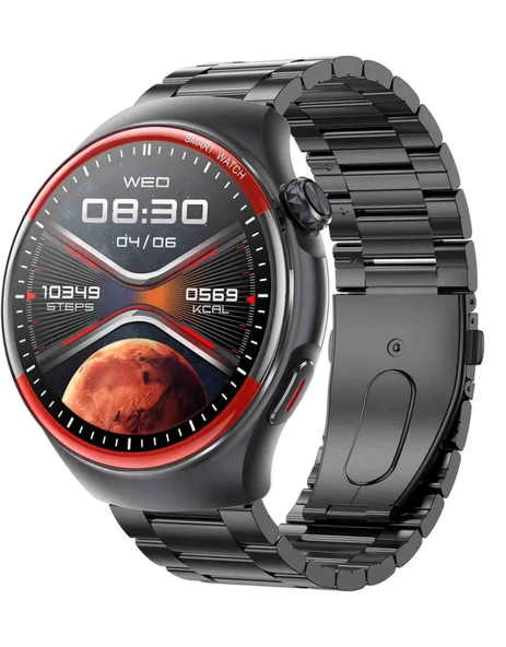 WATCH4 PRO PREMİUM SW-55 HD AMOLED EKRAN SİYAH KASA LEERFEİ