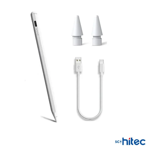 ScHitec Stylus Pro Dokunmatik Tablet Kalemi Şarjlı Beyaz - 2