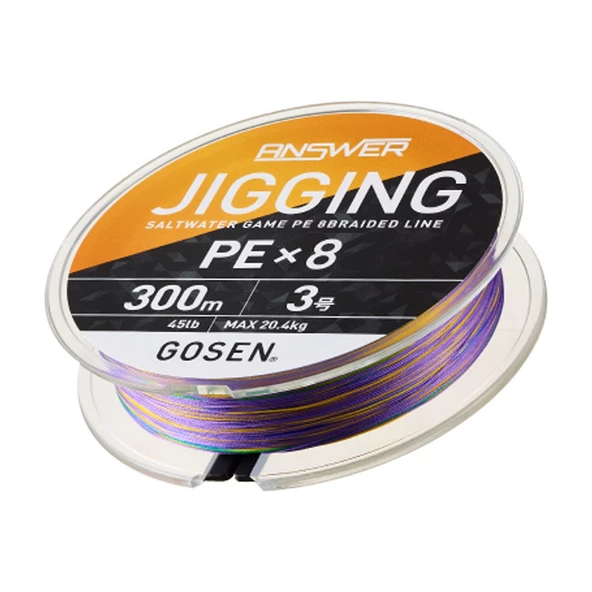 Gosen Jigging Answer 8B Multicolor 300m İp Misina - 2