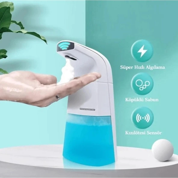 3B Trend Pilli Sensörlü Banyo Mutfak Sıvı Köpük Temassız Sabunluk