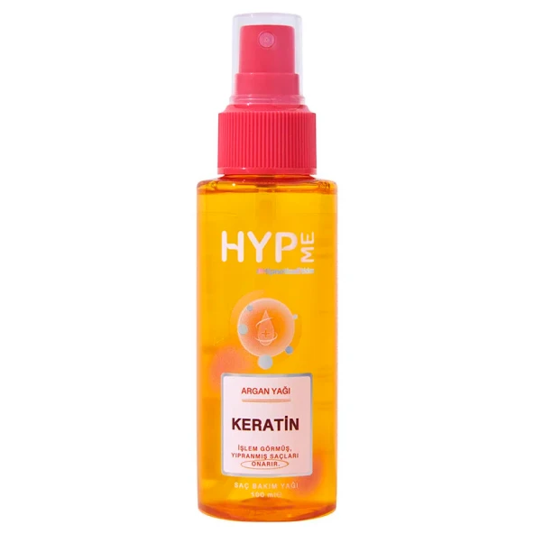 Hyp Me Keratin Onarıcı Saç Bakım Yağı 100 ml