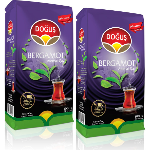 Doğuş Bergamot Aramalı Siyah Çay 1000 gr 2'li