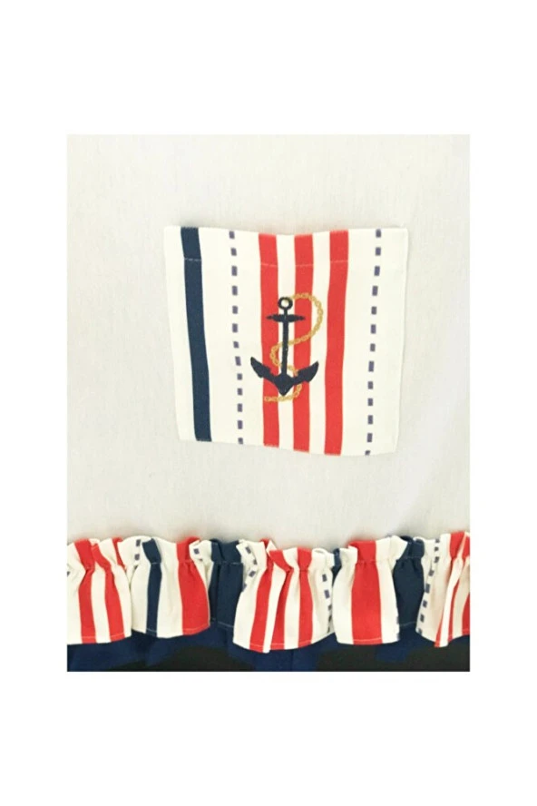 Çapa Nakışlı, Fırfırlı, Keten Fırın Önlüğü (ÖRTÜSÜ) Ve Eldiveni - 3