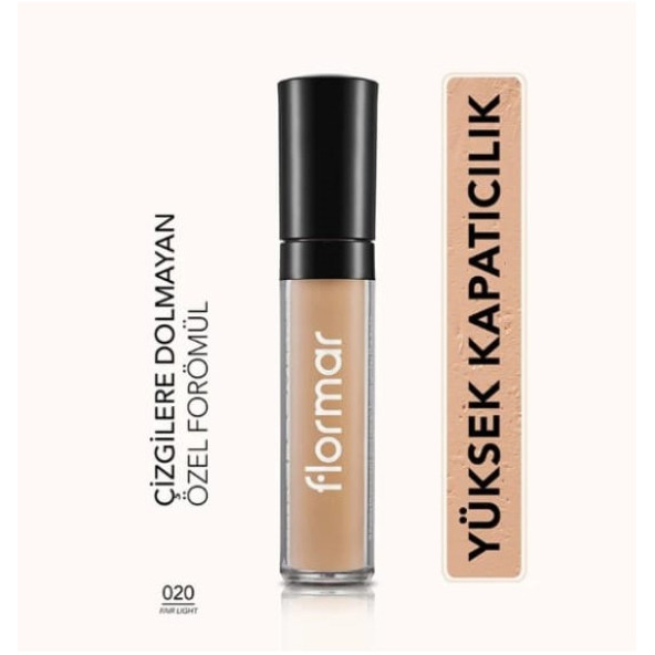 Flormar Perfect Coverage Hafif Yapılı Kapatıcı 020 Fair/Light: Sıcak Alt Ton