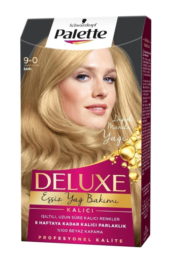Palette Deluxe Kit Saç Boyası-9.0-sarı