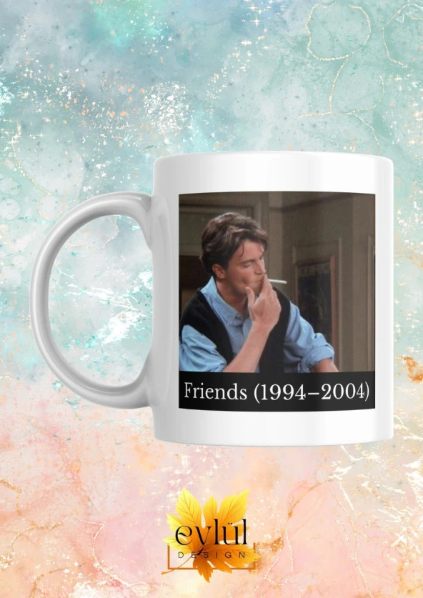 Friends Chandler Bing Dizi Temalı Baskılı Eğlenceli Özel Tasarım Baskılı Kupa Bardak