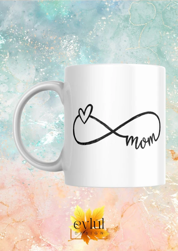 Mom Anne Temalı Baskılı Eğlenceli Özel Tasarım Renkli Baskılı Kupa Bardak Anneler Günü Hediyesi ürün görseli