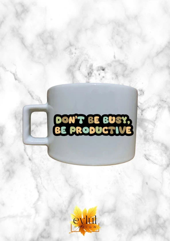 Motivasyon Temalı İngilizce Özel Tasarım Baskılı Kupa Bardak Espresso Türk Kahvesi Bardağı - 3