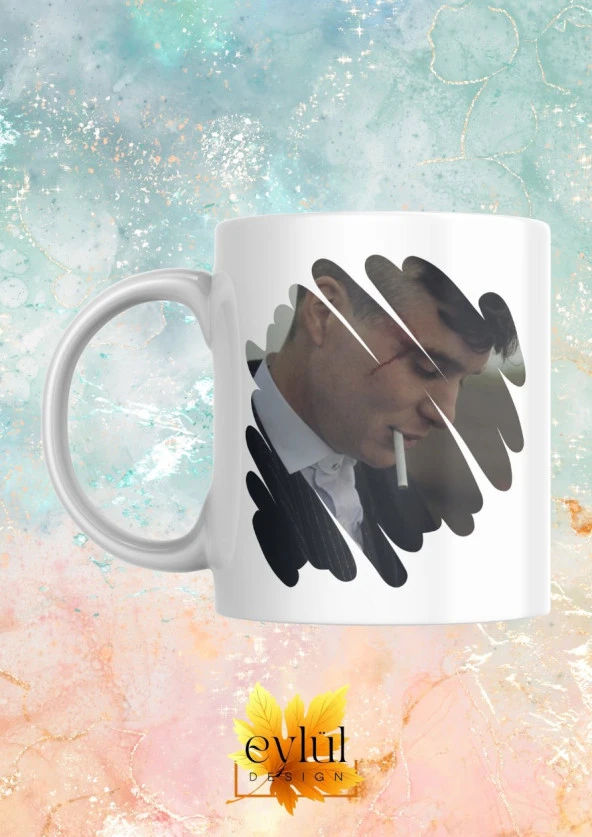 Peaky Blinders Thomas Shelby Dizi Temalı Baskılı Eğlenceli Özel Tasarım Renkli Baskılı Kupa Bardak ürün görseli