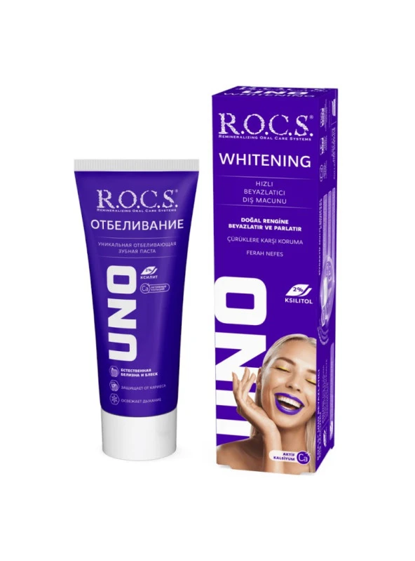 Rocs Uno Whitening ( Beyazlatıcı ) Diş Macunu 60 ml 4607034472429