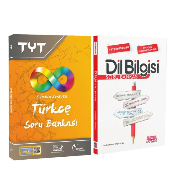 Doktrin TYT Türkçe Sıfırdan Sonsuza ve AKM Dil Bilgisi Soru Bankası Seti 2 Kitap