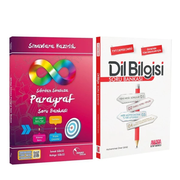 Doktrin TYT Sıfırdan Sonsuza Paragraf ve AKM Dil Bilgisi Soru Bankası Seti 2 Kitap