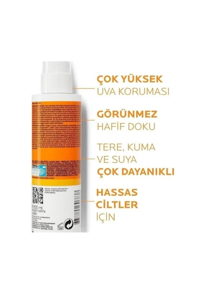 La Roche Posay Anthelios Shaka Güneş Koruyucu Sprey Spf50+ 200 ml - Resim 3