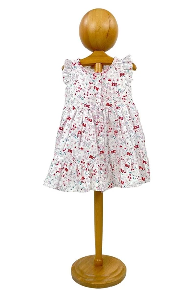 Kız Bebek Elbisesi Yazlık Bebek Elbisesi Beyaz Çiçekli - 3