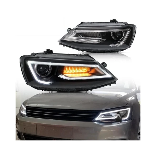 AUTOGP Vw jetta ön far lambası ledli audi dizayn 2011 / 2017 - 3