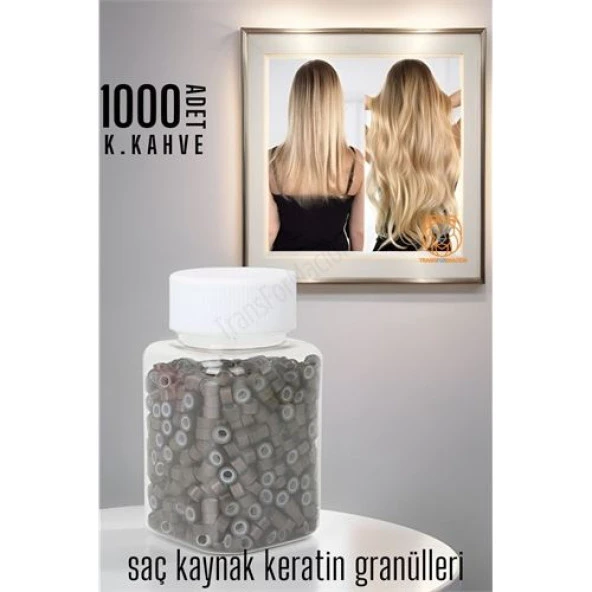 Transformacion Nano Saç Kaynak Boncukları KOYU KAHVE 1000 adet 720356