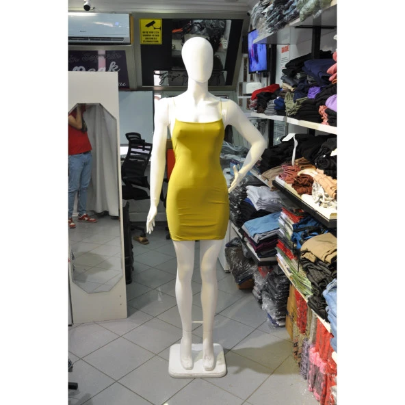 KADIN ASKILI KISA ELBİSE - 4