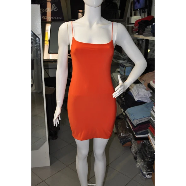 KADIN ASKILI KISA ELBİSE - 8