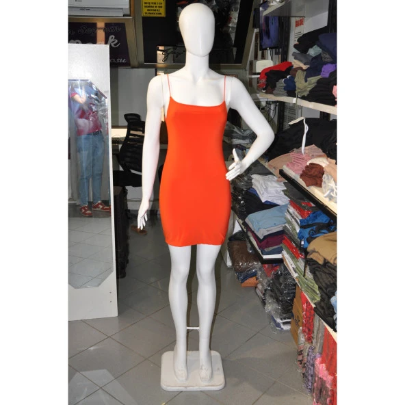 KADIN ASKILI KISA ELBİSE - 9