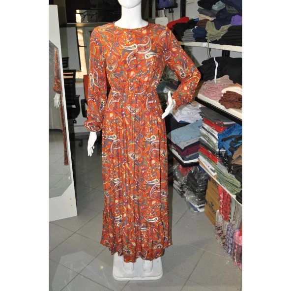 DESENLİ ELBİSE - 4