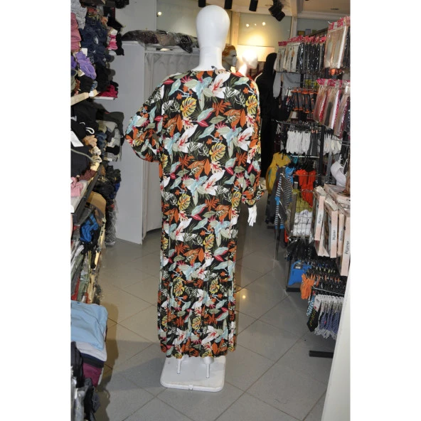 DESENLİ TÜRBANLI  ELBİSE - 2