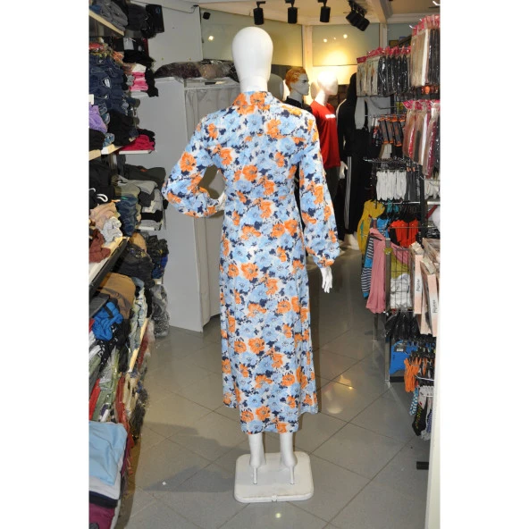 ÇİÇEK DESENLİ ELBİSE - 2