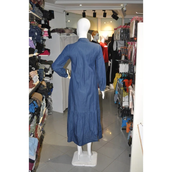 MAVİ KOT ELBİSE - 2