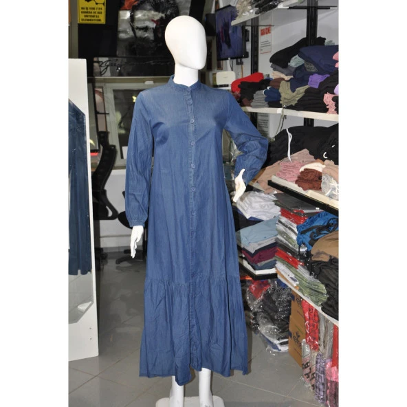 MAVİ KOT ELBİSE - 3