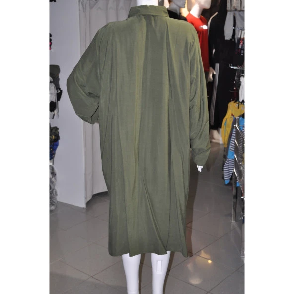 YEŞİL BAYAN ELBİSE - 4