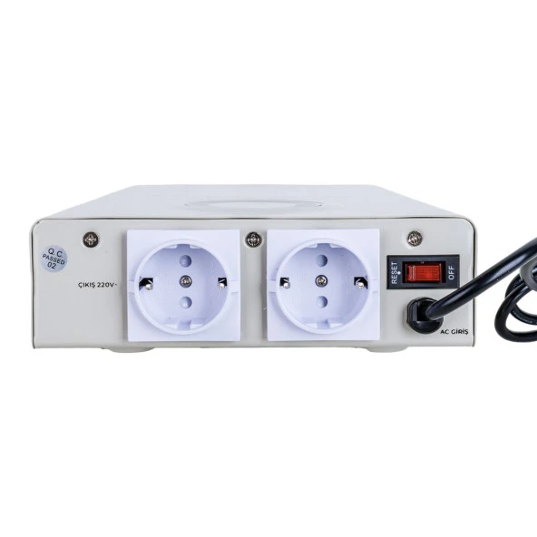 POWERMASTER SLIM-1500 OTOMATİK 900 WATT 1500VA VOLTAJ REGÜLATÖRÜ (KOMBİ REGÜLATÖRÜ)